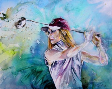スポーツ Painting - ミキゴルフ印象派